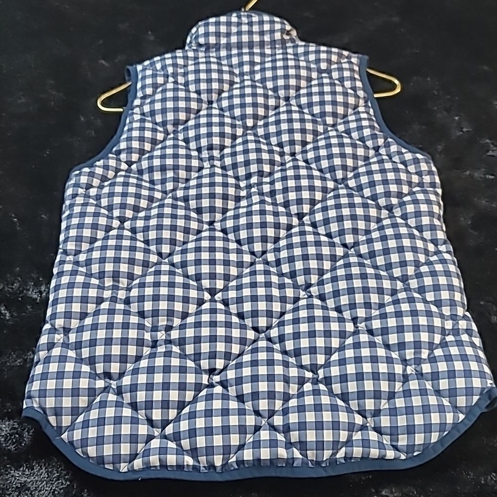 J.Crew Excursion Vest Navy Gingham - Picture 4 of 9
